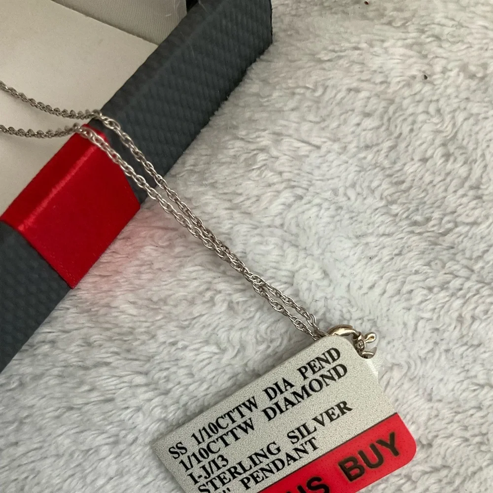 NWT 1/10CT TW DIAMOND STERLING  SILVER - Picture 5 of 10